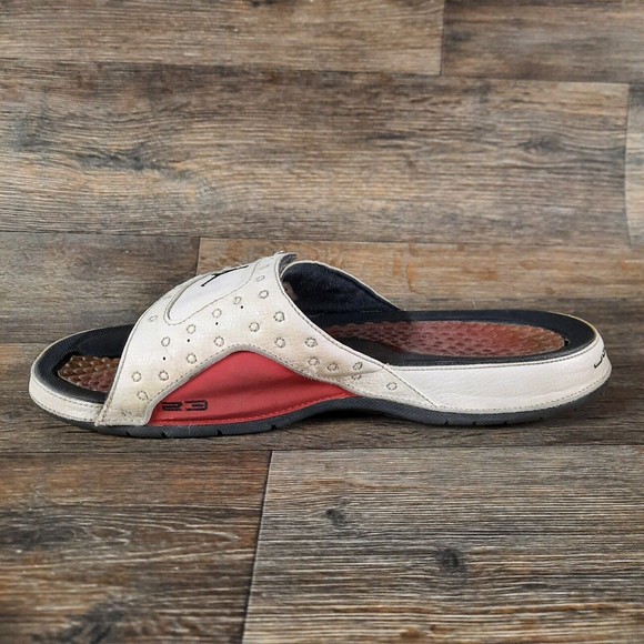 Nike Air Jordan Hydro XIII 13 Retro Men’s 11 Slides Sandals Red White 684915-121 main image 9